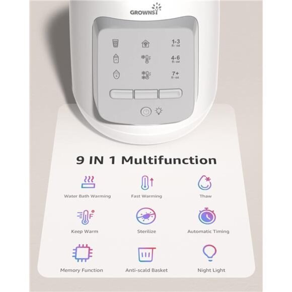 Bottle Warmer 9-in-1 Water Bath Nutri Baby Bottle Warmer Fast & Easy Milk Warmer - Picture 2 of 7